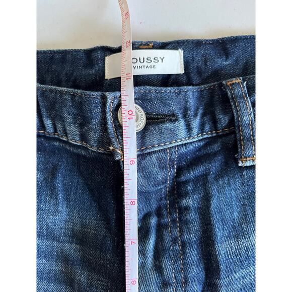 Moussy Vintage Dark Wash Straight Leg Denim Jeans 29 Made in Japan - Picture 6 of 11